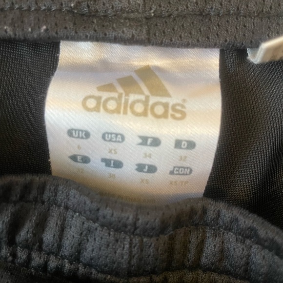 Women’s Adidas athletic shorts black & teal size XS drawstring, lined - Picture 5 of 10